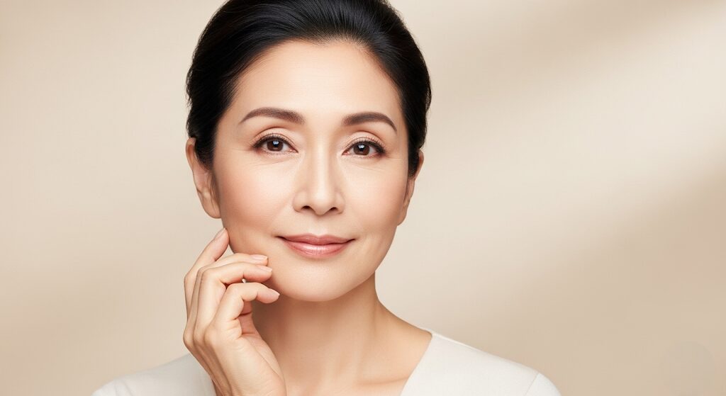 50代のためのノーファンデメイクのやり方で肌を活かす